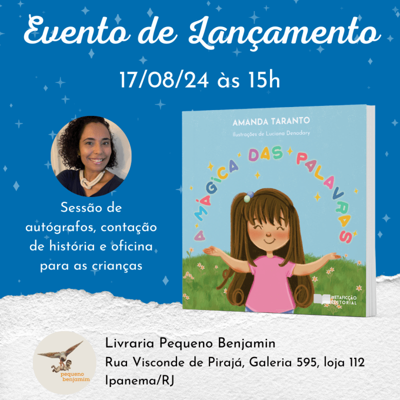 Lançamento: A mágica das palavras (Amanda&nbsp;Taranto)