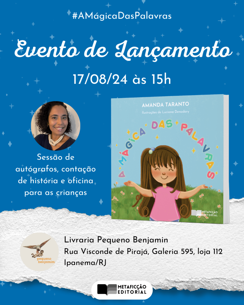 Lançamento: A mágica das palavras (Amanda&nbsp;Taranto)