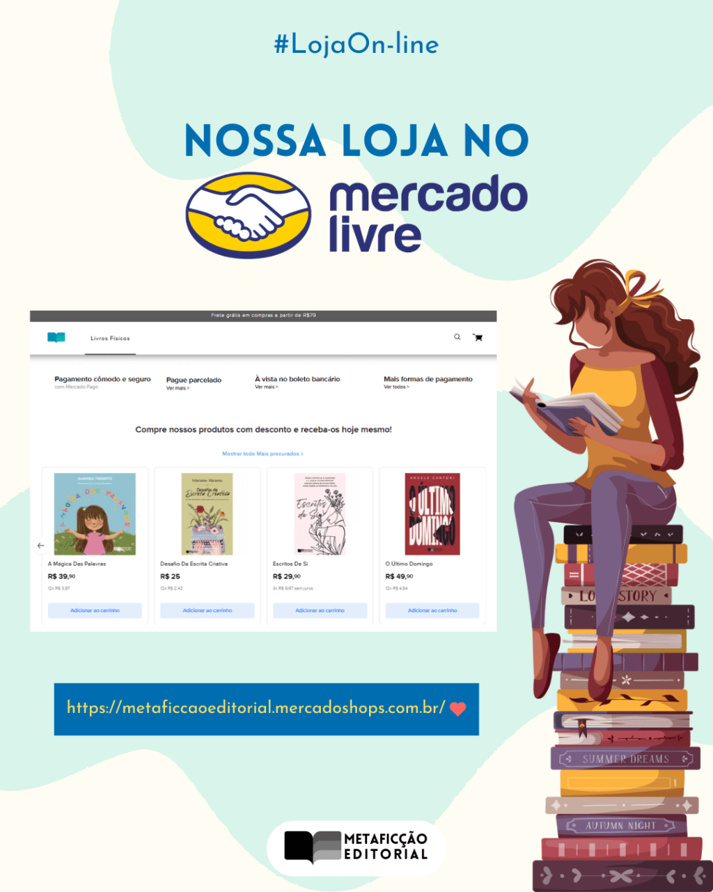 Metaficção Editorial está no Mercado&nbsp;Livre!